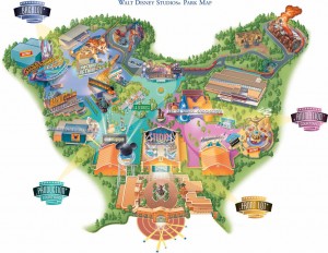 Carte Walt disney Studios